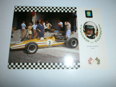 Formula - auto ja kilpailija + vaakuna, ei p.