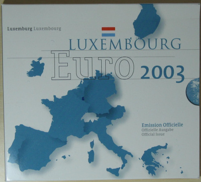 2003 LUXEMBURG : 1c - 2euro BU sarja