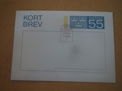 Ruotsi: kort  brev