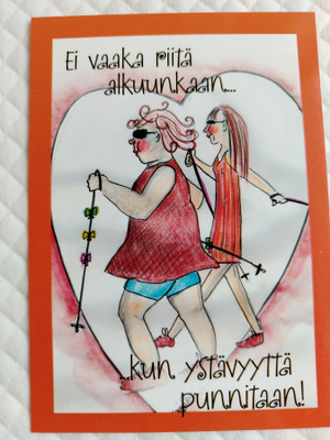 Ystävät postikortti