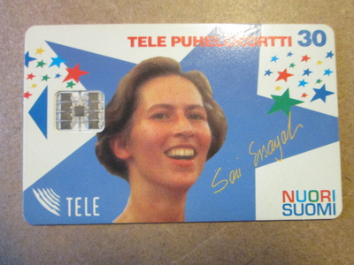 PUHELINKORTTI SARI ESSAYAH NUORI SUOMI 1995 KILPAKÄVELIJÄ