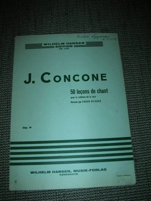 Nuotti J. Concone: 50 lecons de chant