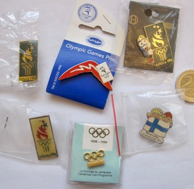 6 VANHAA Pinssiä Olympia 1994 1996 2000