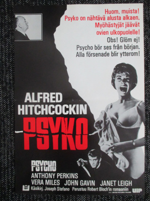 Psyko (Hitchcock, 1960) - vanha elokuvajuliste - RE1983