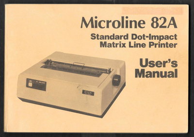Microline 82A - Users Manual (1982)