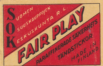SOK, Fair Play , Made in Finland    3/15