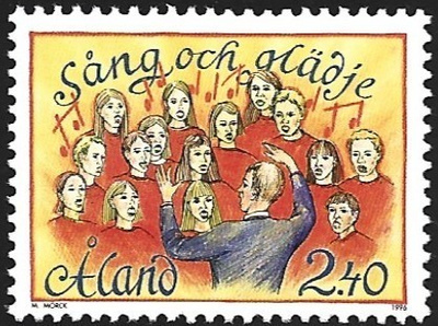 Åland 1996  Laulujuhlat  2,40 mk ** LaPe 115
