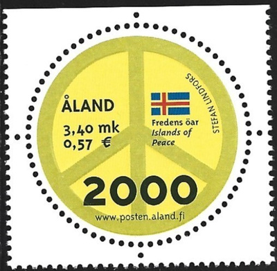 Åland 2000  ÅBL 4  Millenium 3,40 mk ** LaPe 164