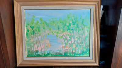 Maija Perttula Öljyvärimaalaus 1992