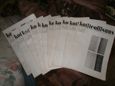 Kotiteollisuuslehtiä 1958-1959