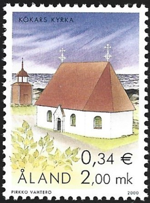 Åland 2000  Kökarin kirkko  2,00 mk ** LaPe 182