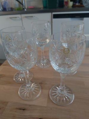 Jalalliset kristallilasit 5 kpl