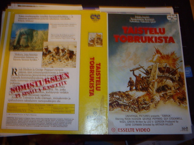Vhs kansipaperi Fix - TAISTELU TOBRUKISTA (Sis.postikulut)