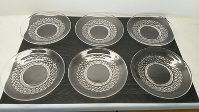 Kumela lautaset 6 kpl, kirkas