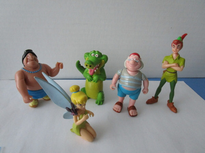 Disney Peter Pan figuurit, 5 kpl