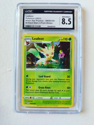 Leafeon Black Star Promo SWSH 191 CGC 8.5