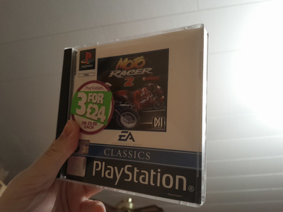 Sony PlayStation 1 Moto Racer 2 peli CIB PAL [EA Classics]