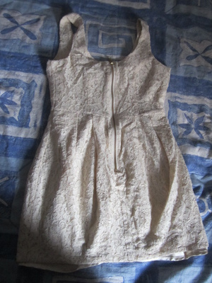 Pitsimekko / Mekko 36 H&M luonnonvalkoinen