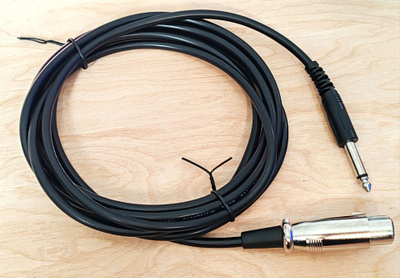 XLR äänikaapeli 6,35 mm (Audiokaapeli)