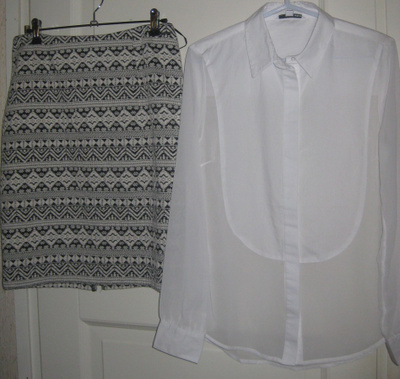 Juhlava paitapusero+hame+sukkis S (TallyWearL-dex)=superale