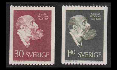 Ruotsi 461-2 ** Runoilija Gustaf Fröding (1960)