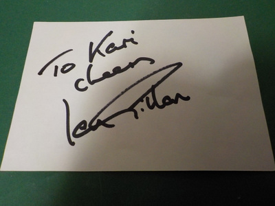 DEEP PURPLE IAN GILLAN NIMIKIRJOITUS