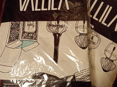 Vallila Mascara verhot 2kpl