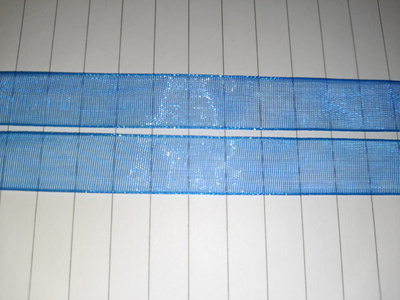 500cm sininen organtza nauhaa