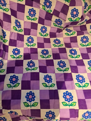 Upea retro puuvillakangas 770cm