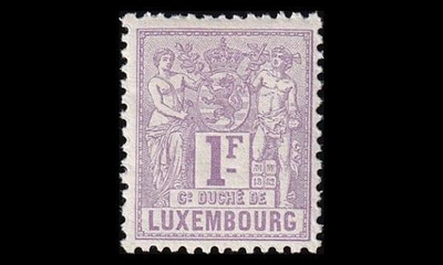 Luxemburg 55A ** Allegoria 1 Fr (12½:12) (1882)