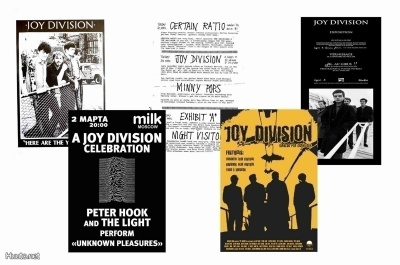 JOY DIVISION -- juliste setti A4 x 5 (mm. UPEA lahja !!!)