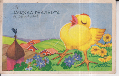 Hauskaa Pääsiäistä. Tipu, tuuliviirikukko ,  e36