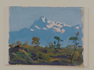 A.Gallen-Kallela-Kenia vuori 1909-KULKEMATON KORTTI