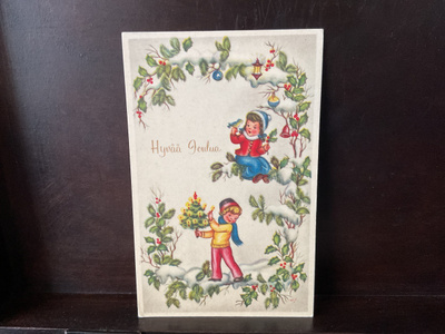 Postikortti Hyvää joulua! 1963
