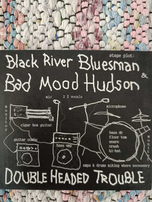 BLACK RIVER BLUESMAN & BAD MOOD - HUDSON DOUBLE HEADED CD