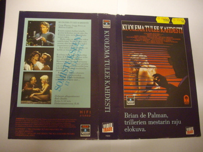 Vhs kansipaperi Fix KUOLEMA TULEE KAHDESTI (Sis.postikulut)