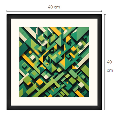 Uusi kubismi Art Print paspis & kehys 40 cm x 40 cm