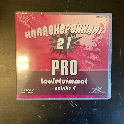 Karaokepokkari Pro 21 - Lauletuimmat naisille 4 DVD (UUSI)