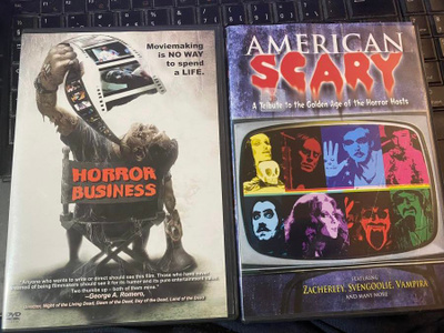 2 x horror-dokumentti: American Scary ja Horror Business dvd