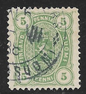 Nelilukuiset 1885 5p (LAPE 20) O
