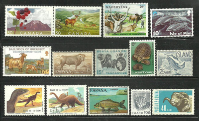ELÄIMET postituoreet eläinaiheiset merkit levyllinen **