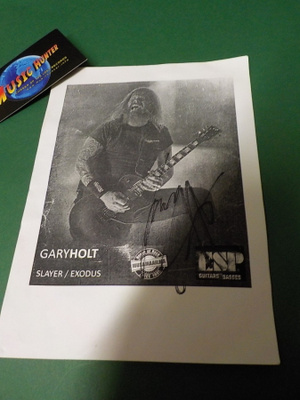 GARY HOLT SLAYER NIMIKIRJOITUS KUVASSA