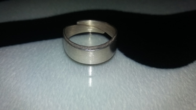 Vintage desing Hannes Niemi Hopea sormus 925 KN