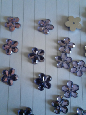 Violetti kukka koriste 10 kpl