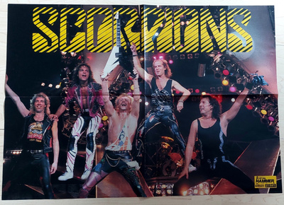 Scorpions / Overkill : Juliste 80 -luvulta
