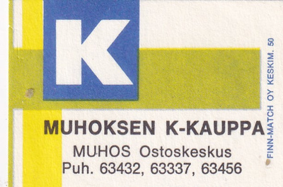 Muhos, Muhoksen K - kauppa   6/3