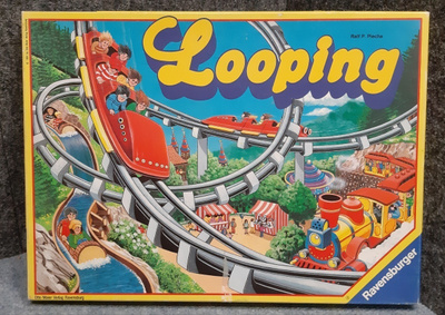 Looping huvipuisto lautapeli Ravensburger peli 1991