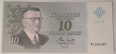 10 Markkaa 1963 Litt. A P1384087