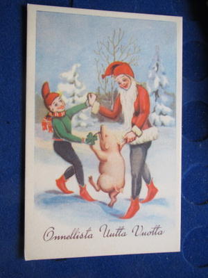 Onnellista Uutta Vuotta Postikortti