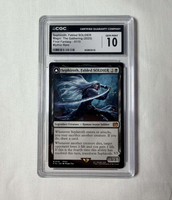 Magic the Gathering Sephiroth Fabled SOLDIER CGC 10